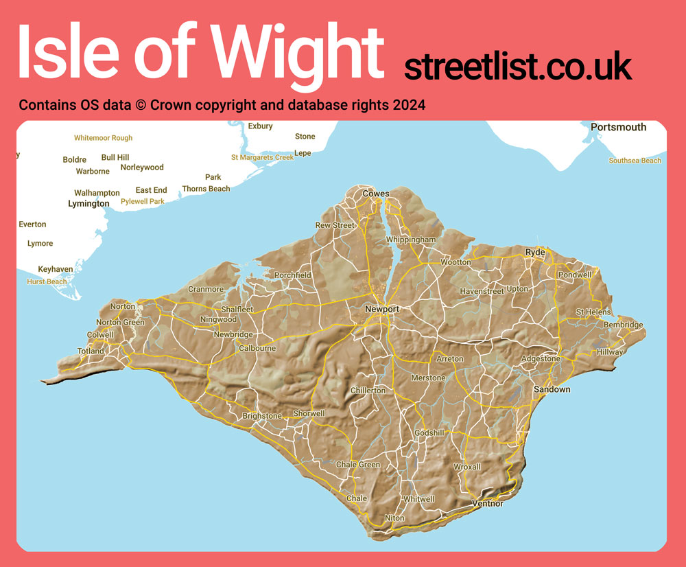 a map of Isle of Wight