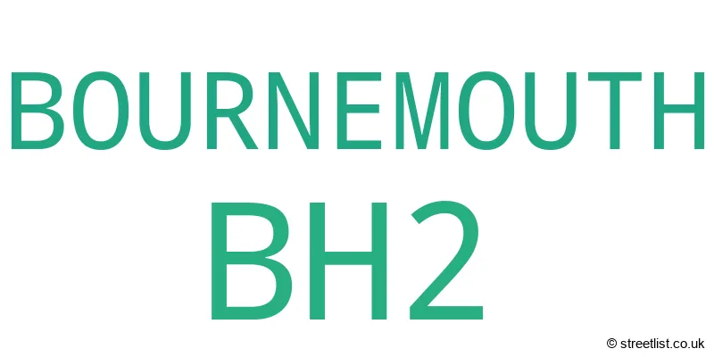A word cloud for the BH2 postcode