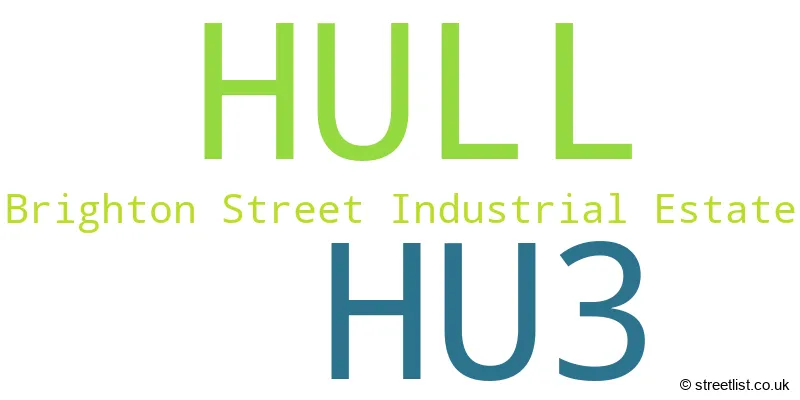 A word cloud for the HU3 postcode