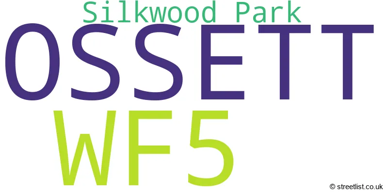 A word cloud for the WF5 postcode