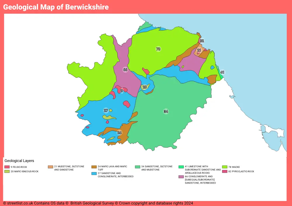 Geological Map of Berwickshire