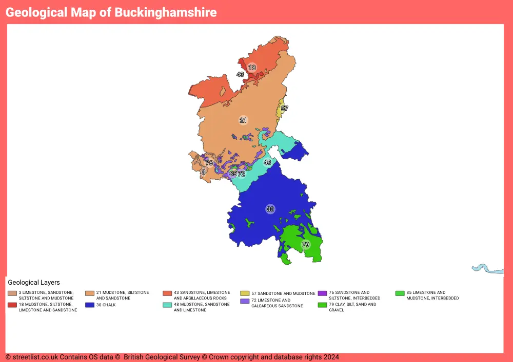 Geological Map of Buckinghamshire