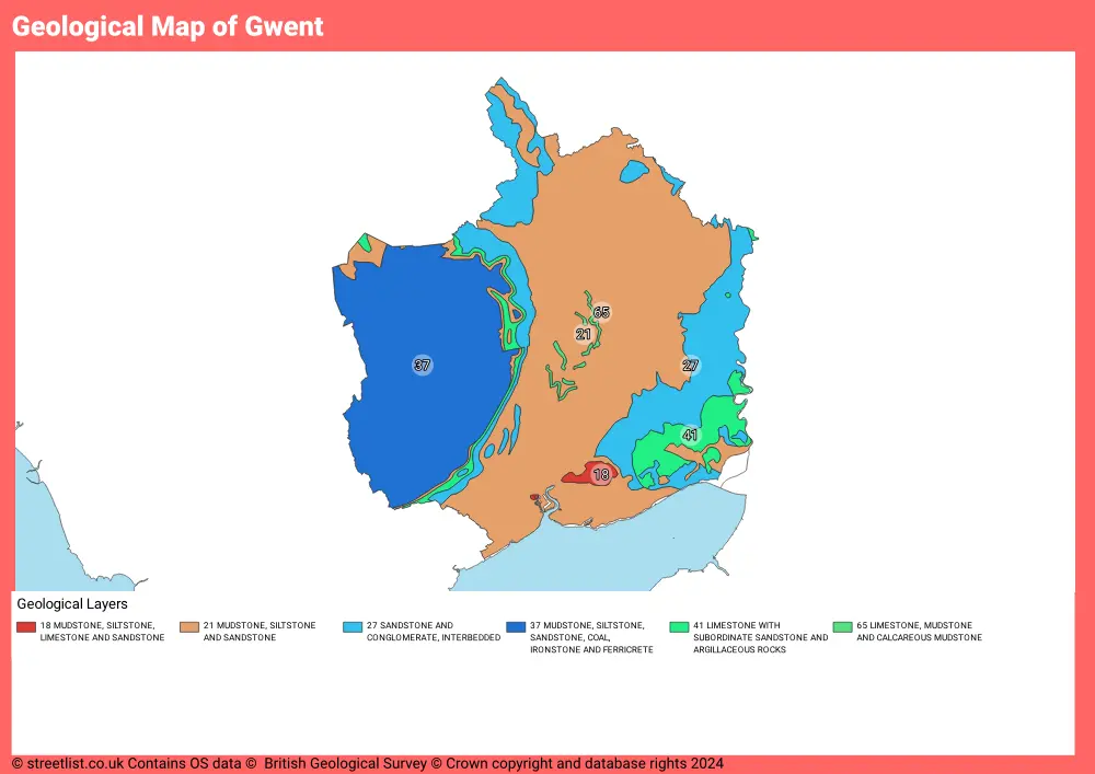 Geological Map of Gwent