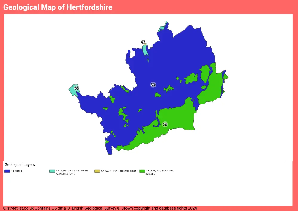 Geological Map of Hertfordshire