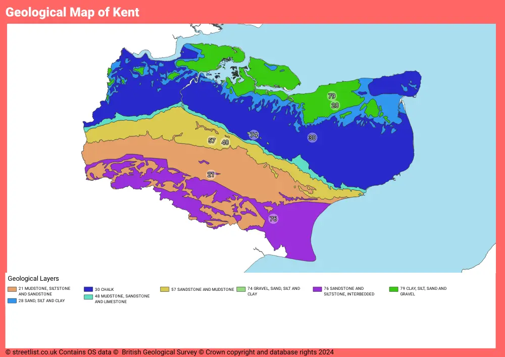 Geological Map of Kent