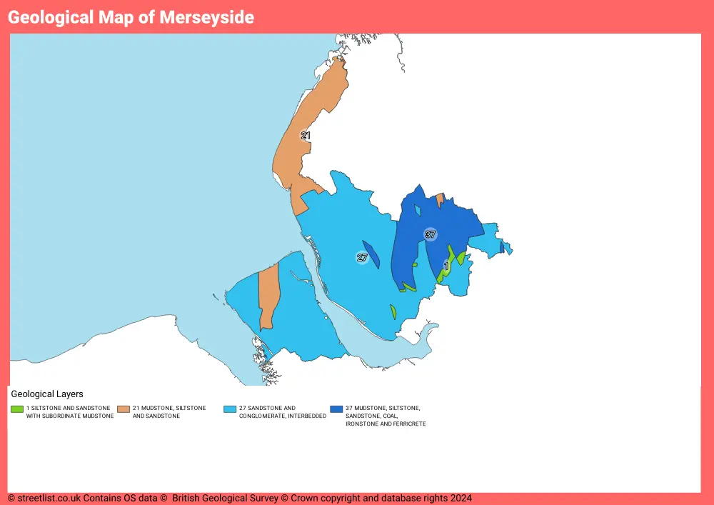 Geological Map of Merseyside