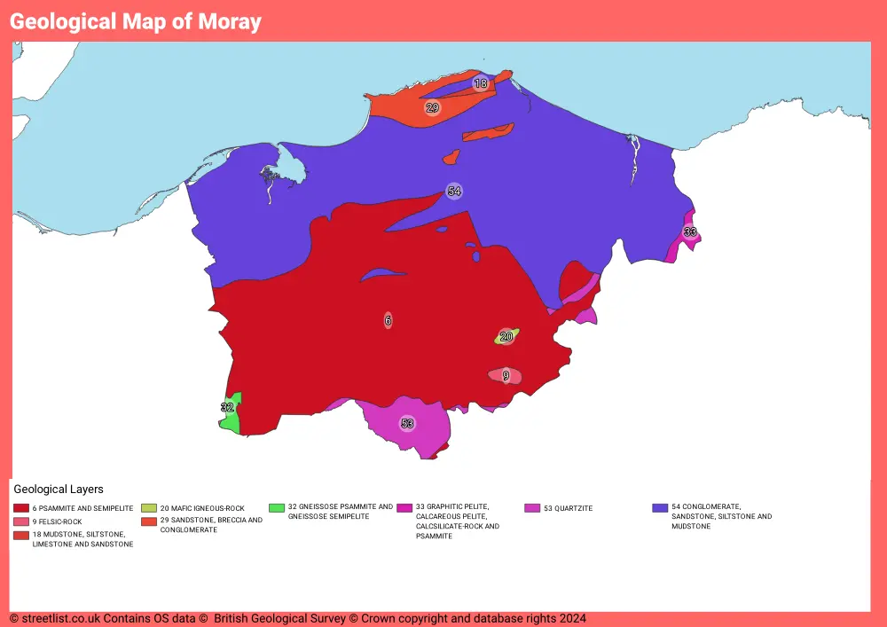 Geological Map of Moray