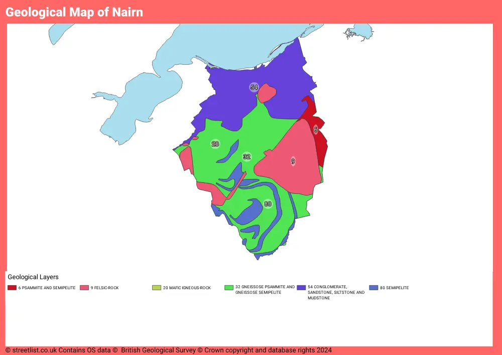 Geological Map of Nairn