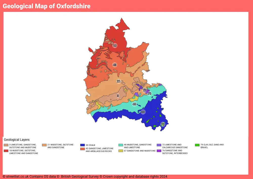 Geological Map of Oxfordshire