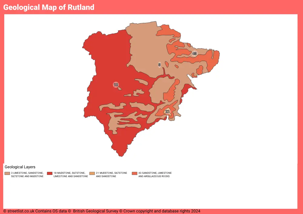 Geological Map of Rutland