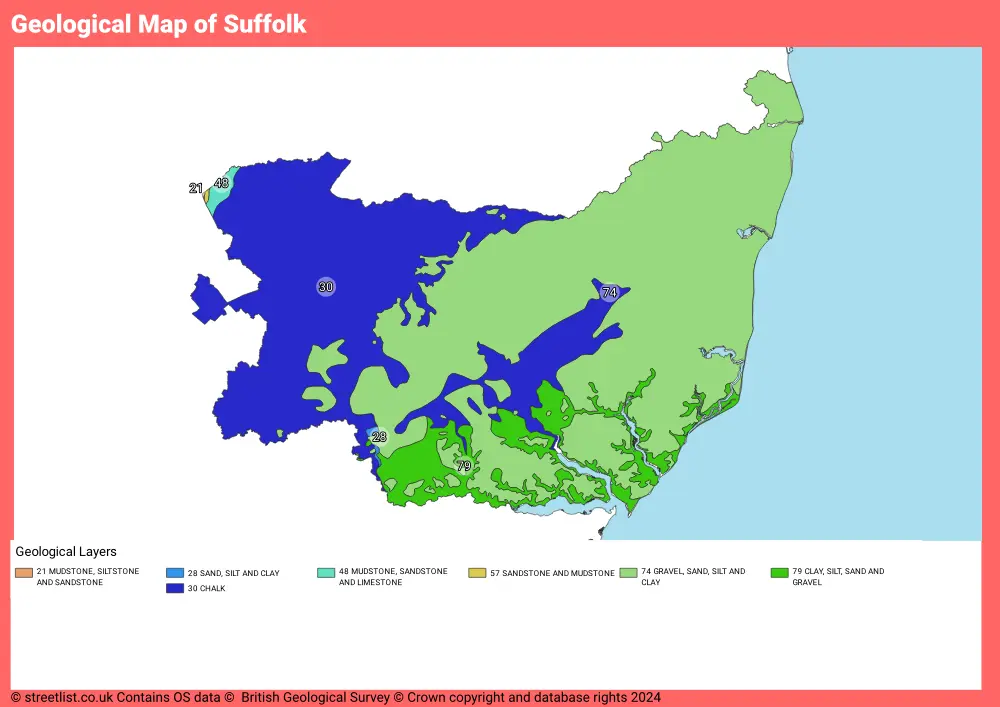 Geological Map of Suffolk