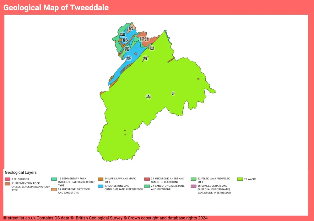 Geological Map of Tweeddale