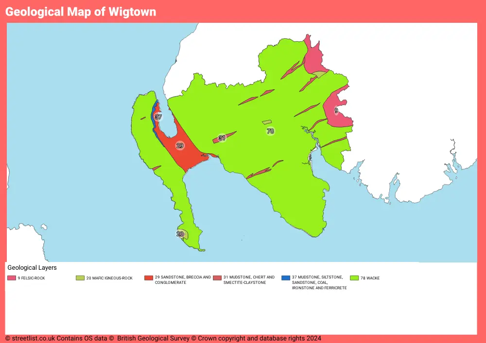 Geological Map of Wigtown