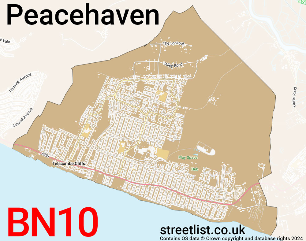 Map of the BN10 postcode