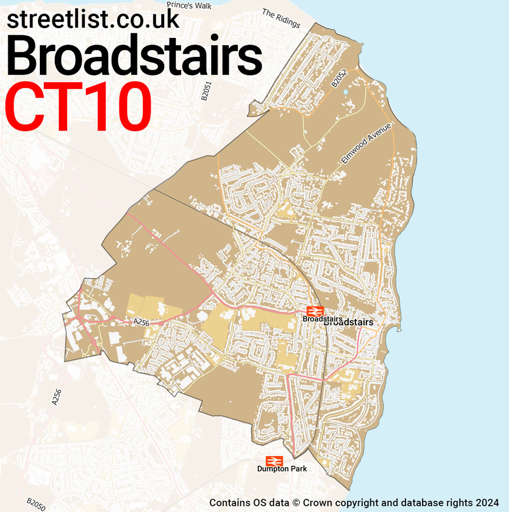 Map of the CT10 postcode