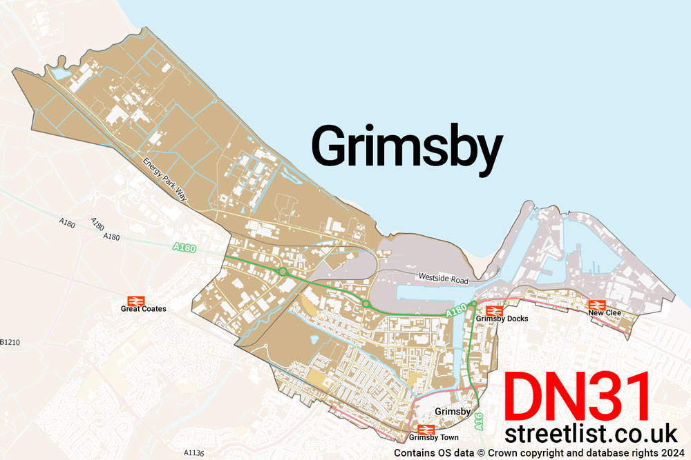 Map of the DN31 postcode