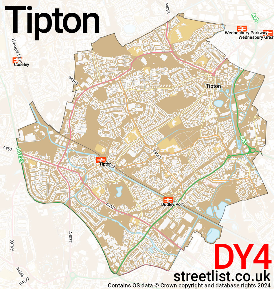 Map of the DY4 postcode