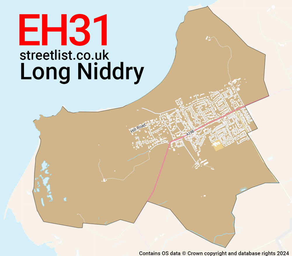 Map of the EH31 postcode