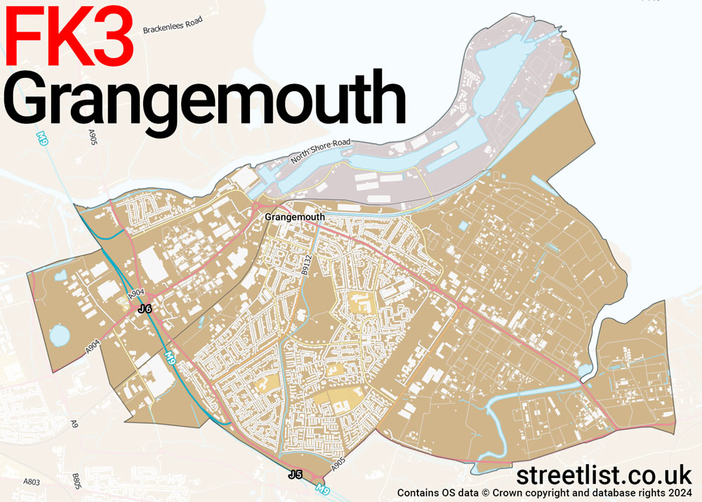 Map of the FK3 postcode