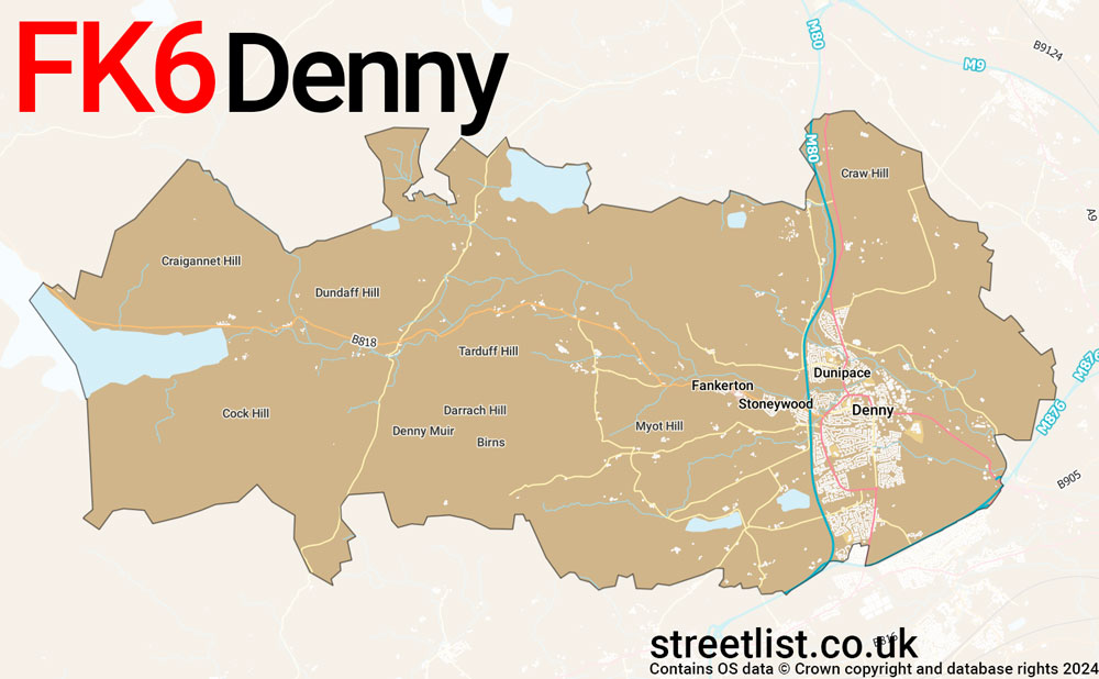 Map of the FK6 postcode