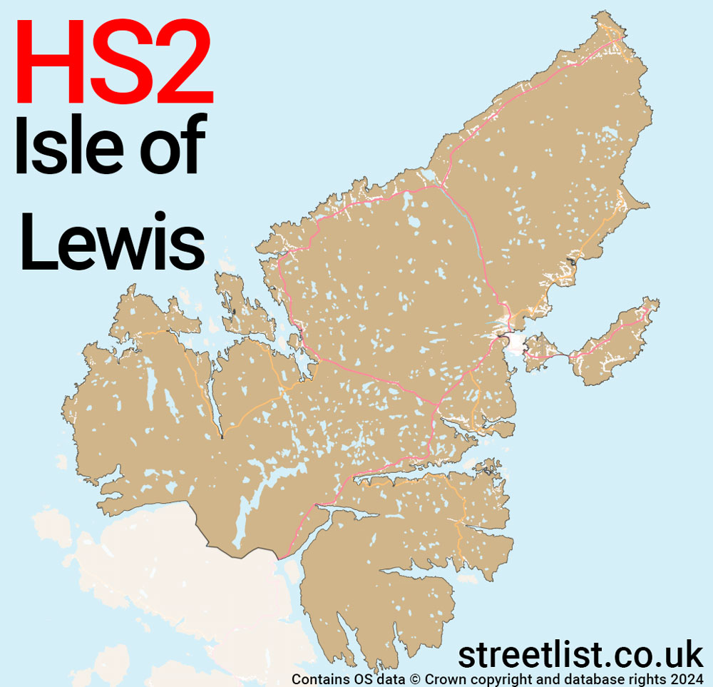 Map of the HS2 postcode