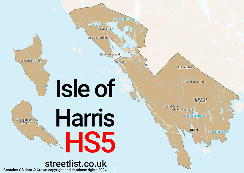 Map of the HS5 postcode