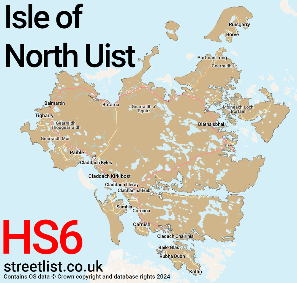 Map of the HS6 postcode