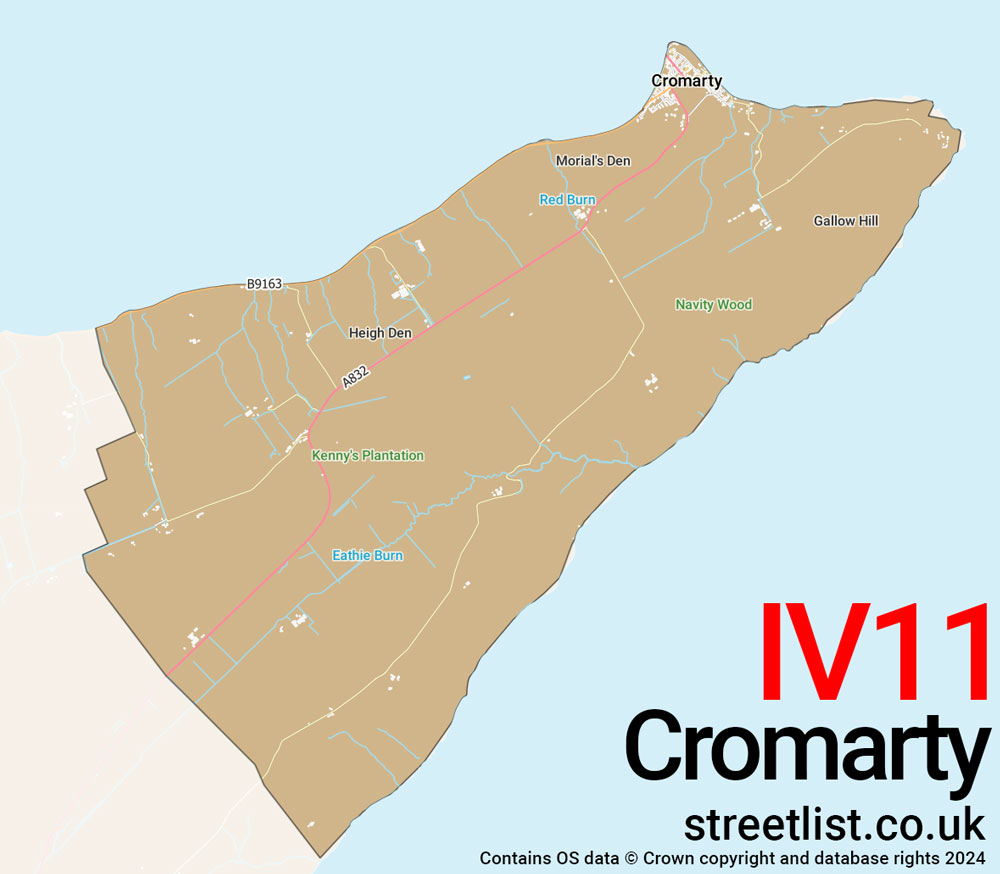 Map of the IV11 postcode