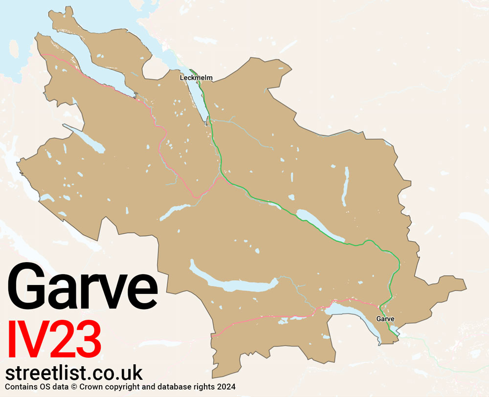 Map of the IV23 postcode