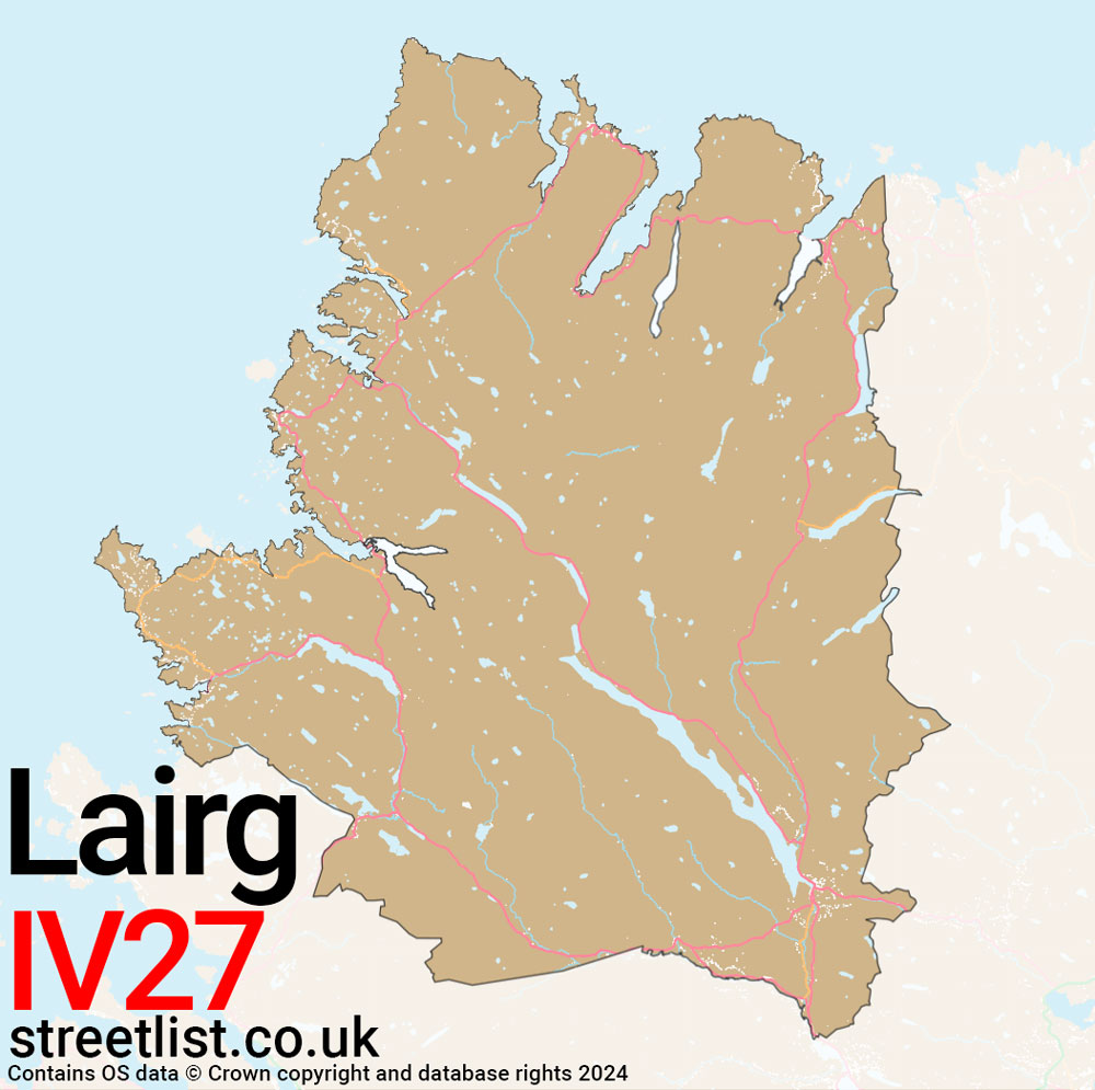 Map of the IV27 postcode