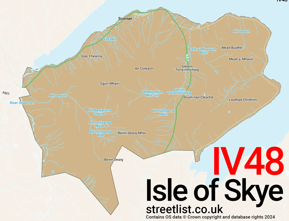 Map of the IV48 postcode