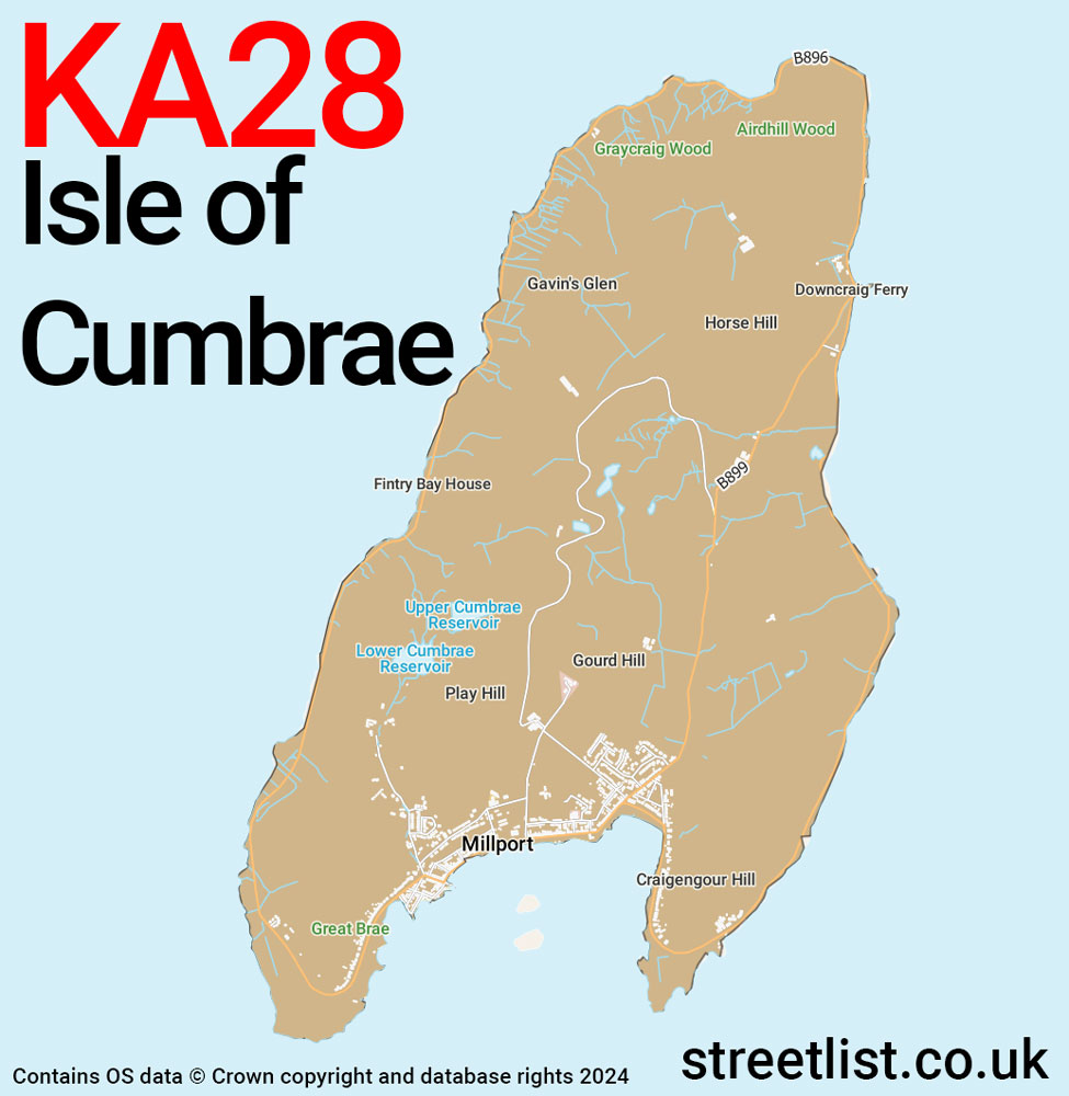 Map of the KA28 postcode