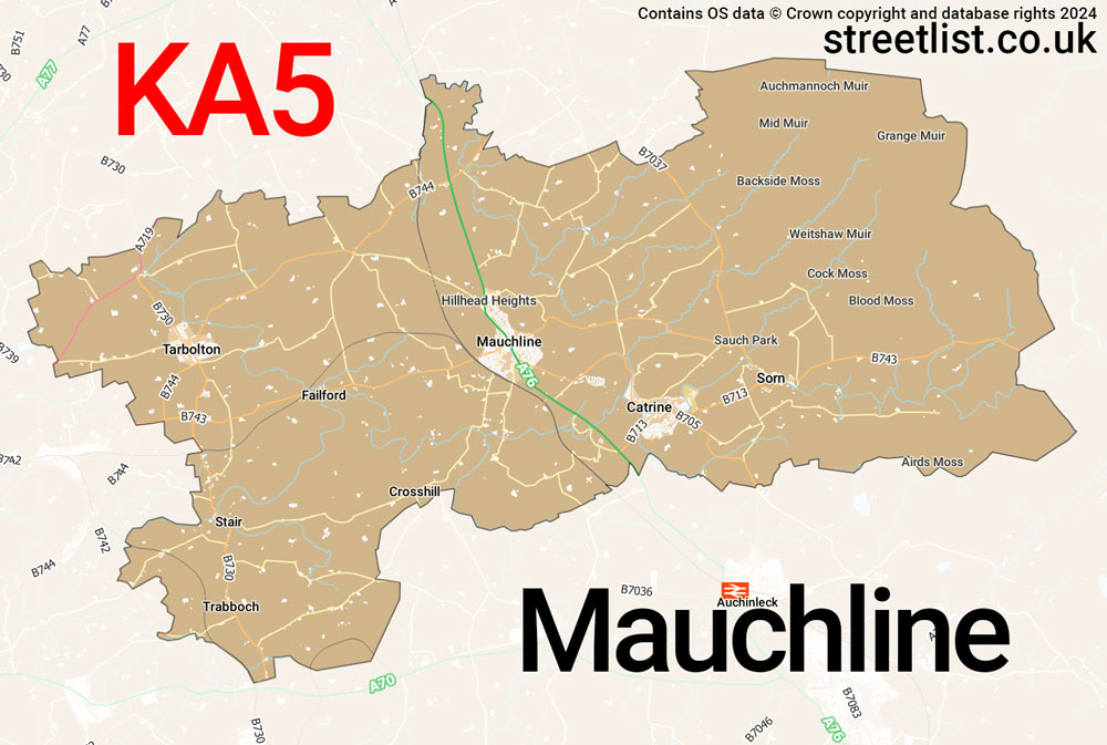 Map of the KA5 postcode