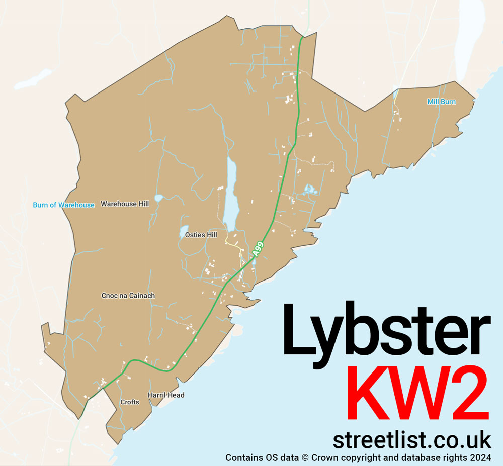 Map of the KW2 postcode