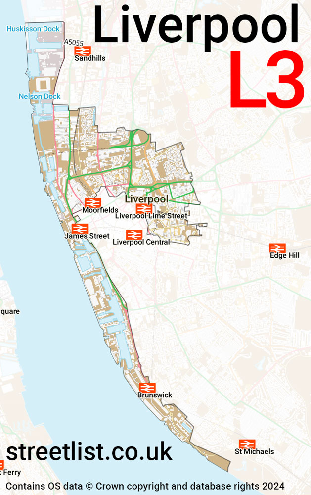 Map of the L3 postcode