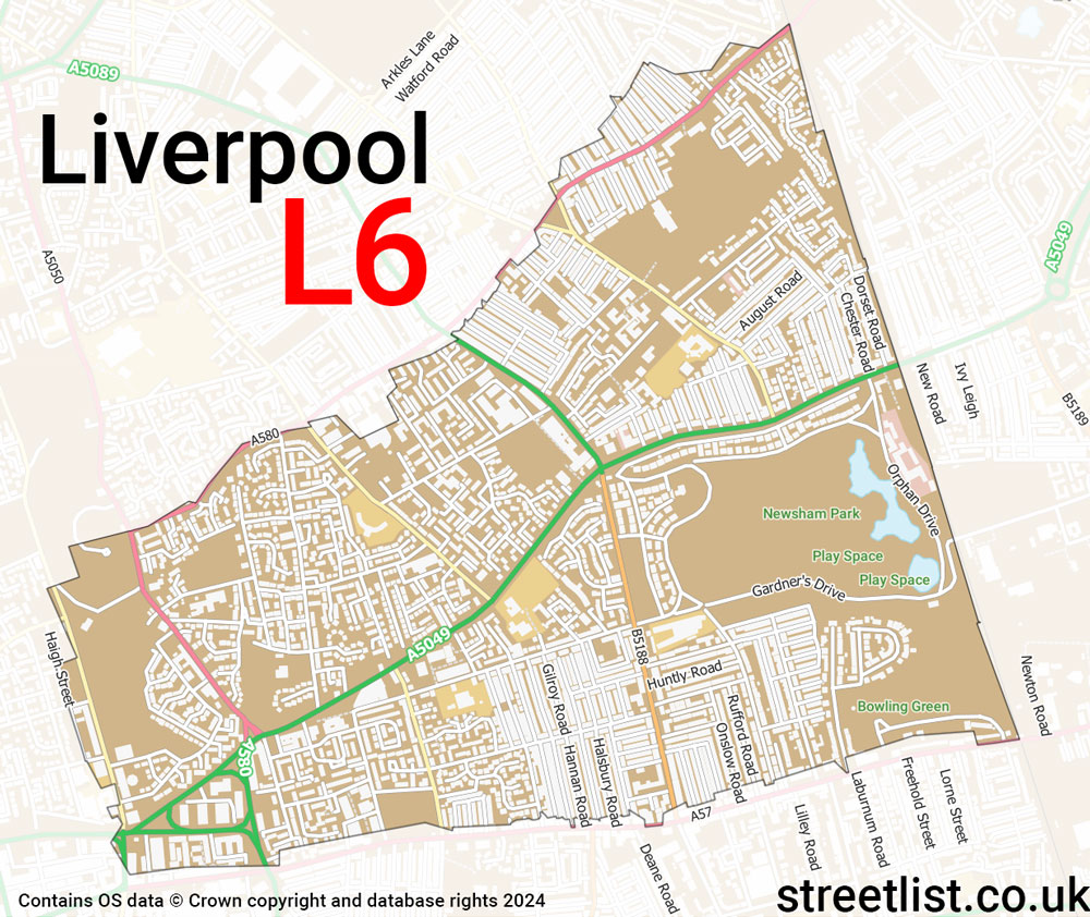 Map of the L6 postcode