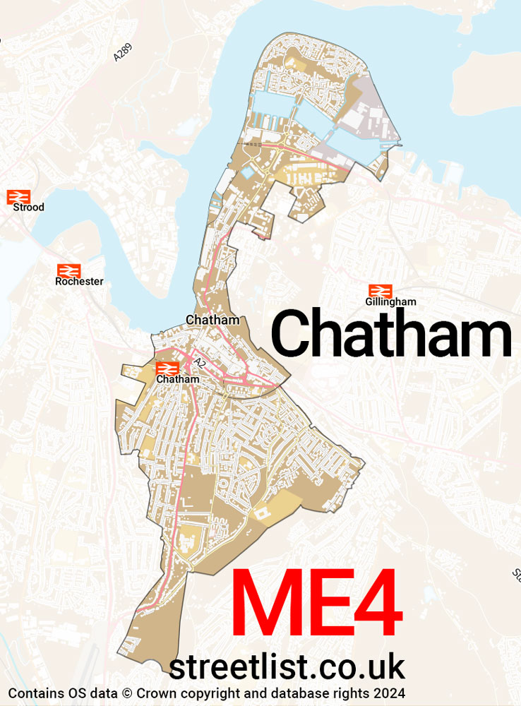 Map of the ME4 postcode