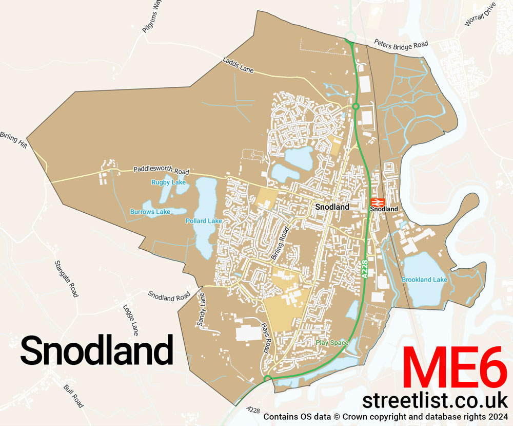 Map of the ME6 postcode