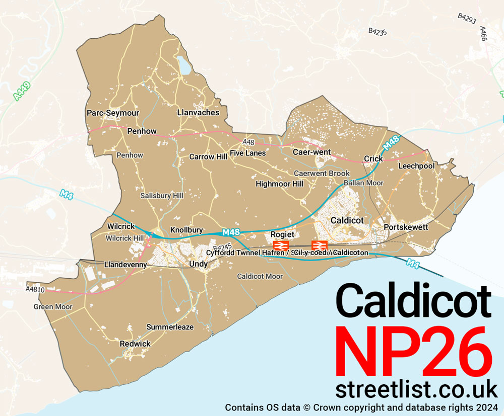 Map of the NP26 postcode