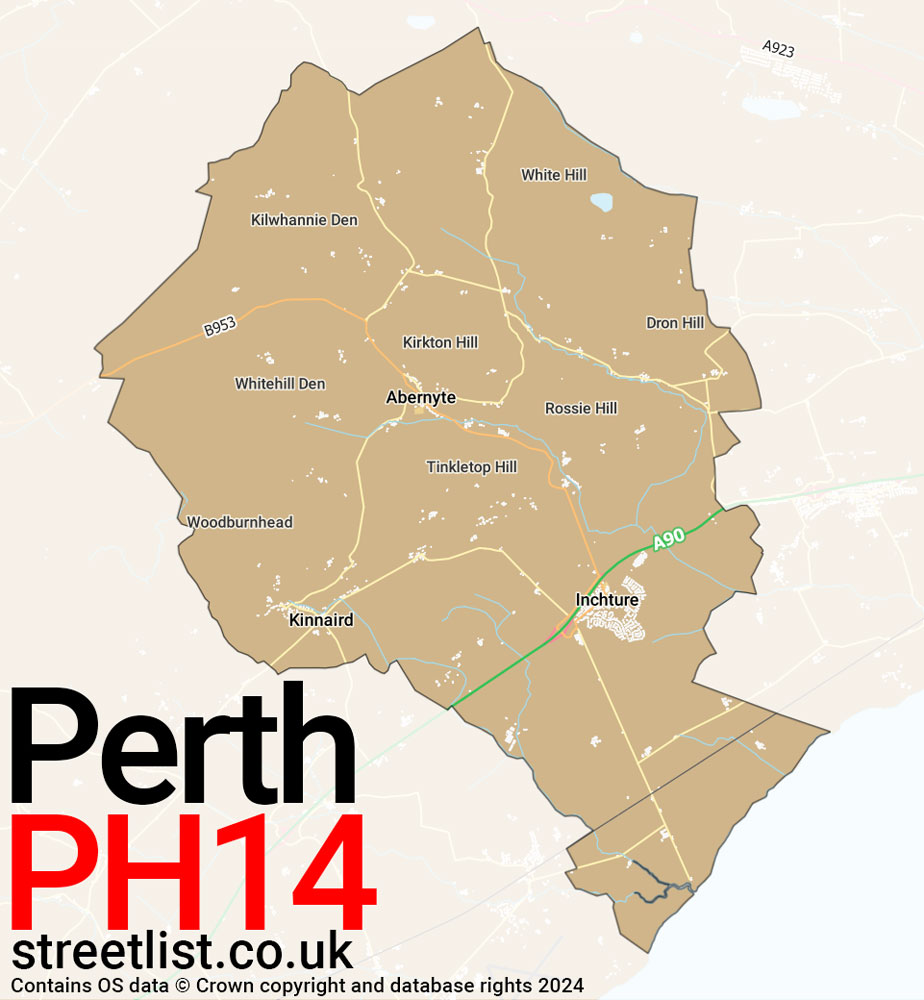 Map of the PH14 postcode