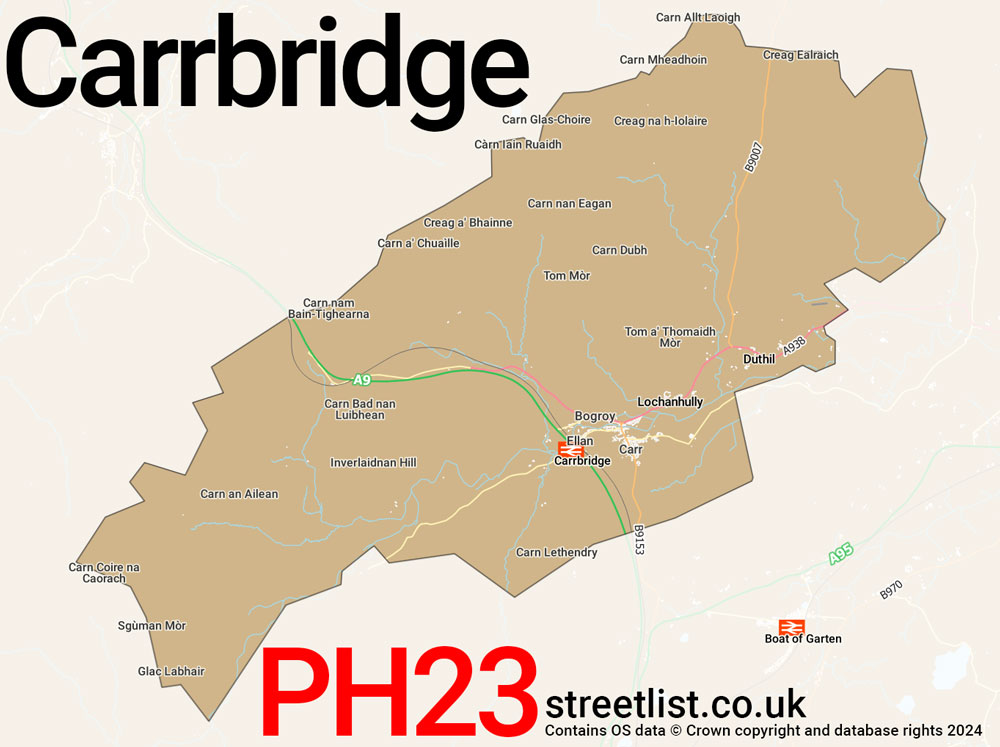 Map of the PH23 postcode