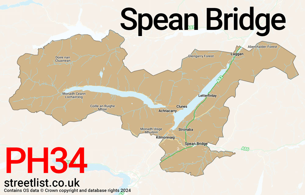 Map of the PH34 postcode