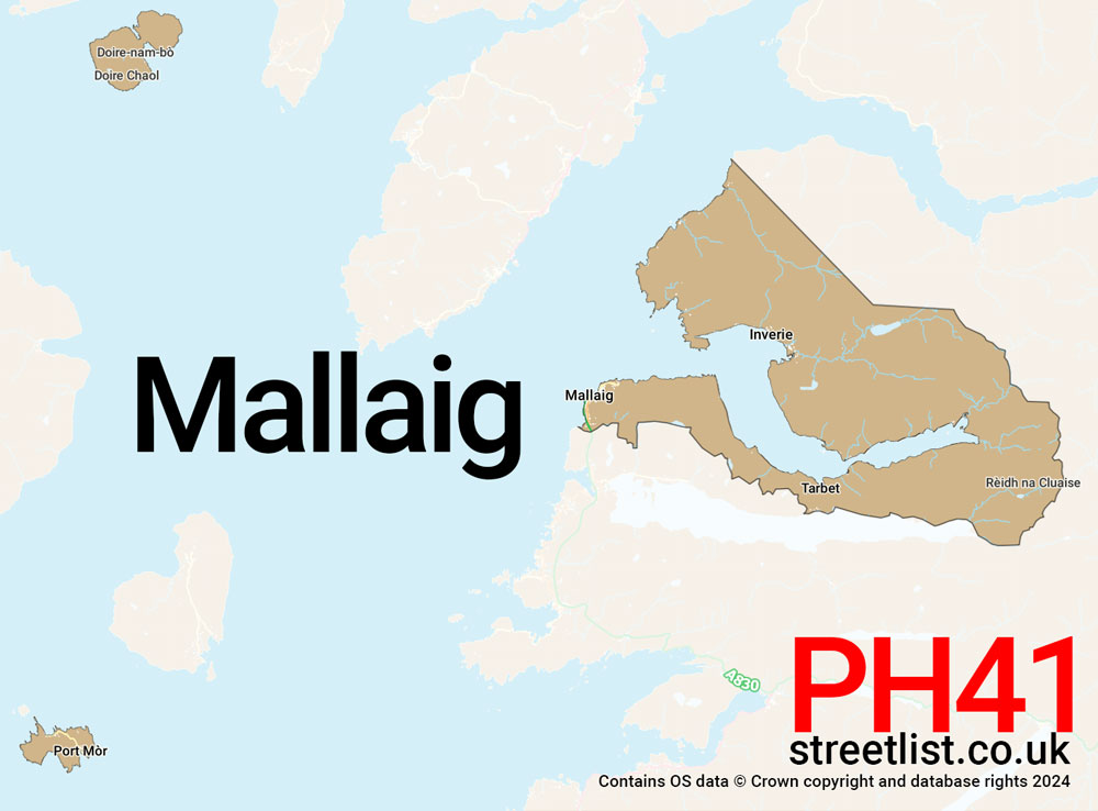 Map of the PH41 postcode