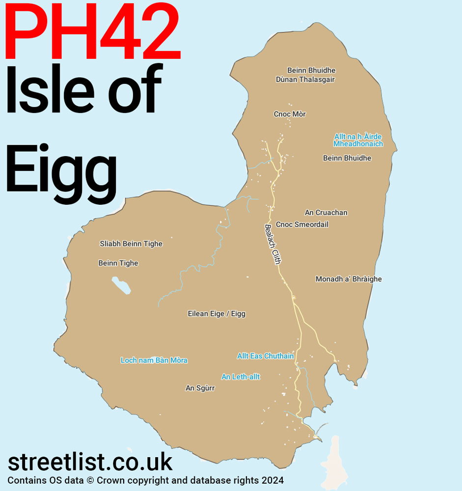 Map of the PH42 postcode