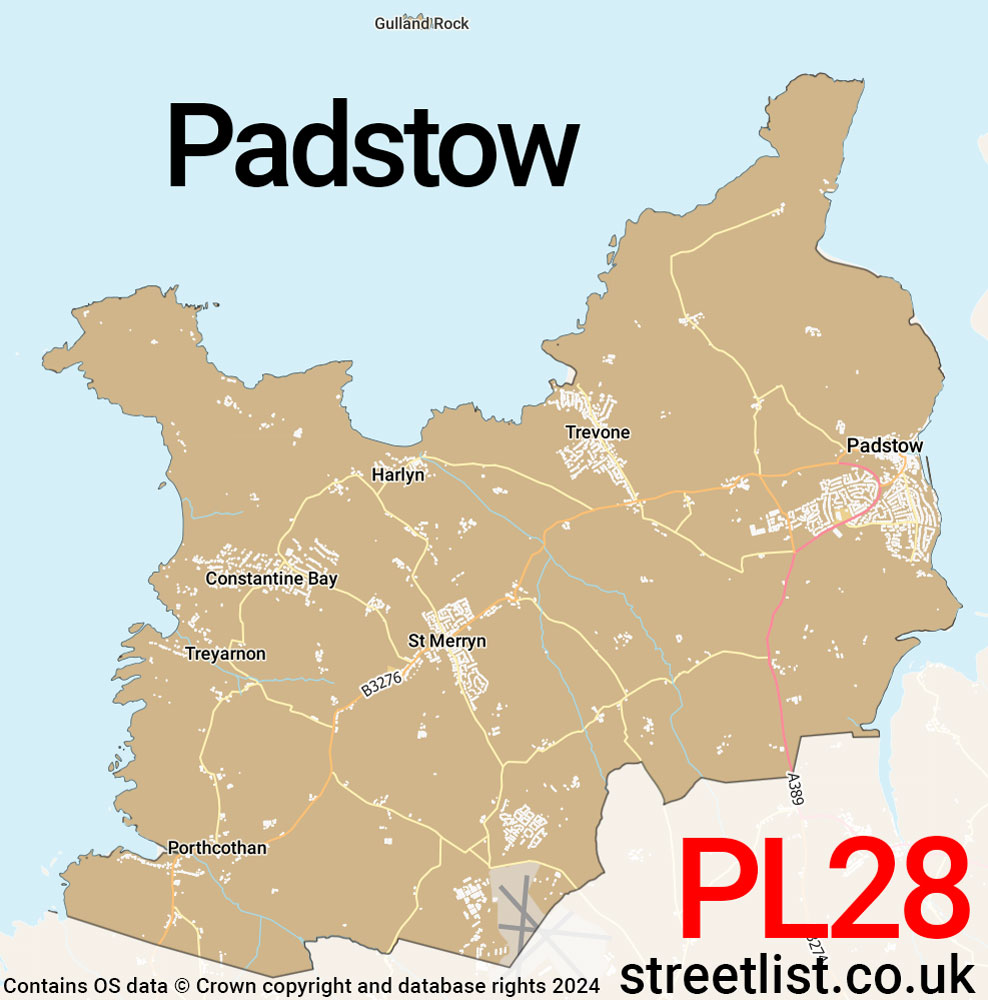 Map of the PL28 postcode