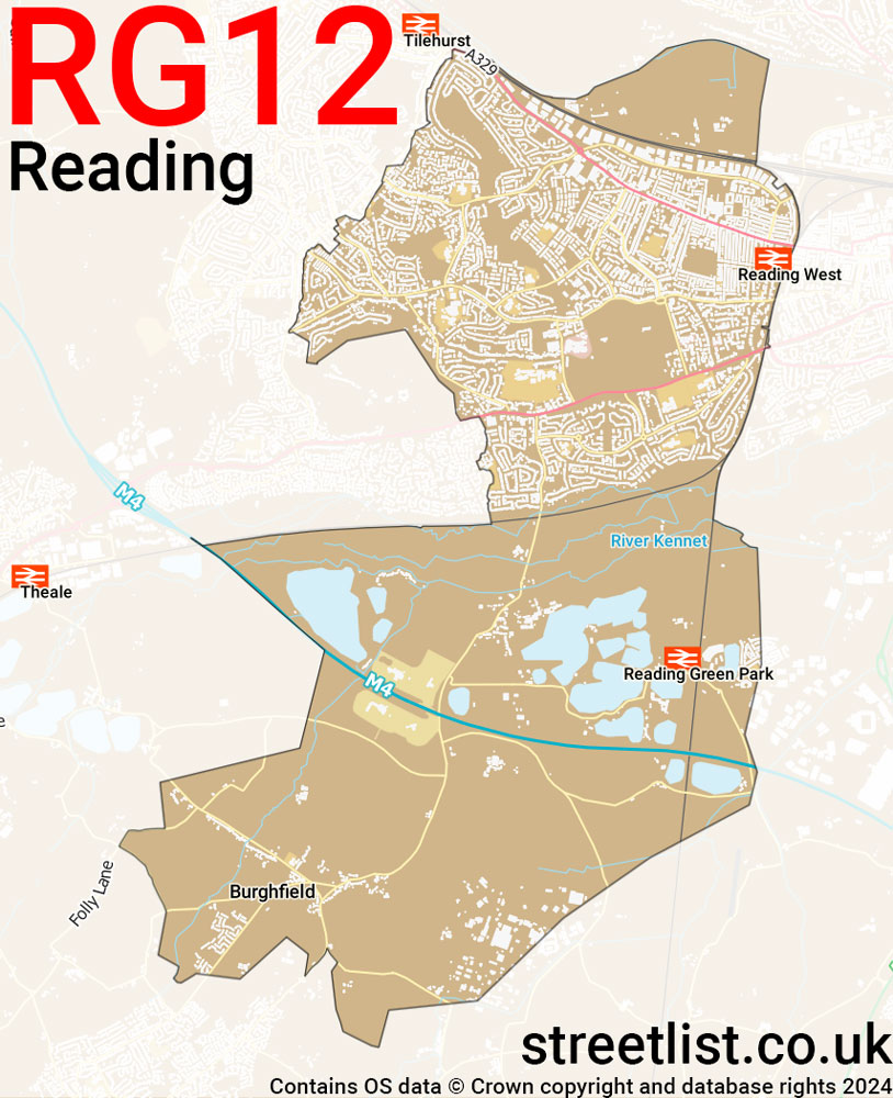 Map of the RG30 postcode