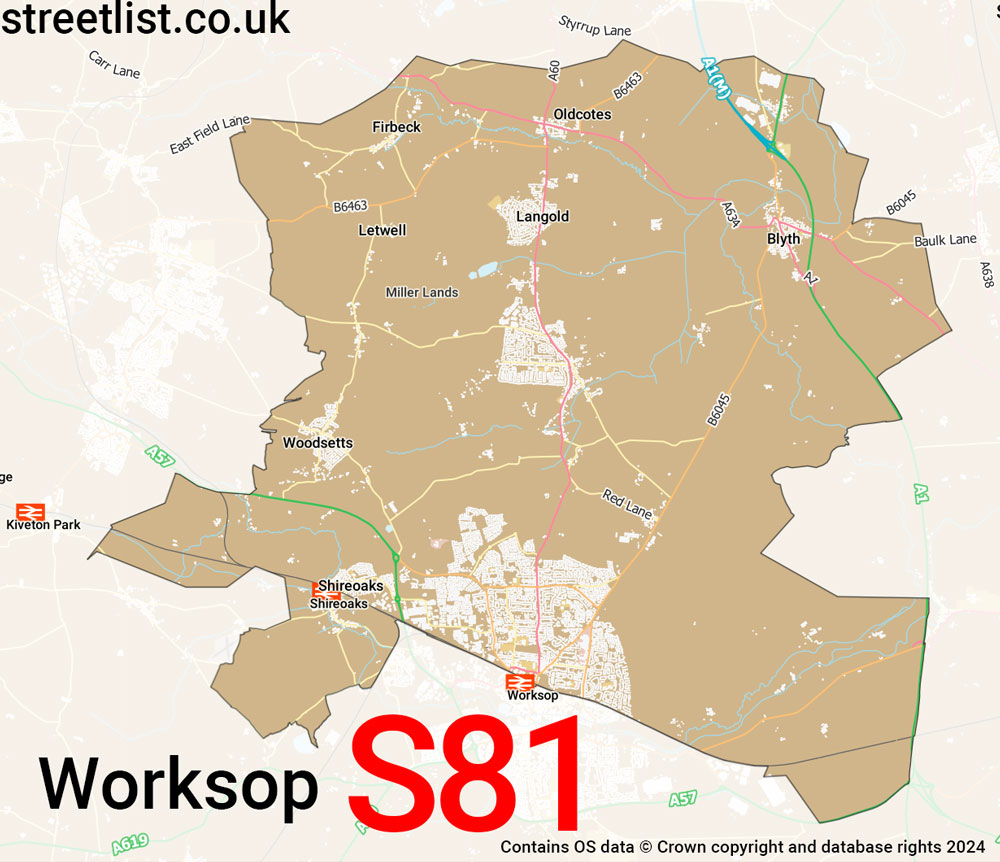 S81 Postcode District