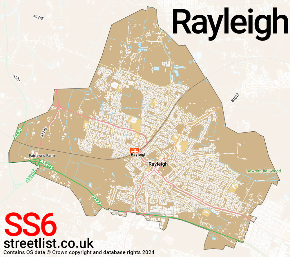 Map of the SS6 postcode