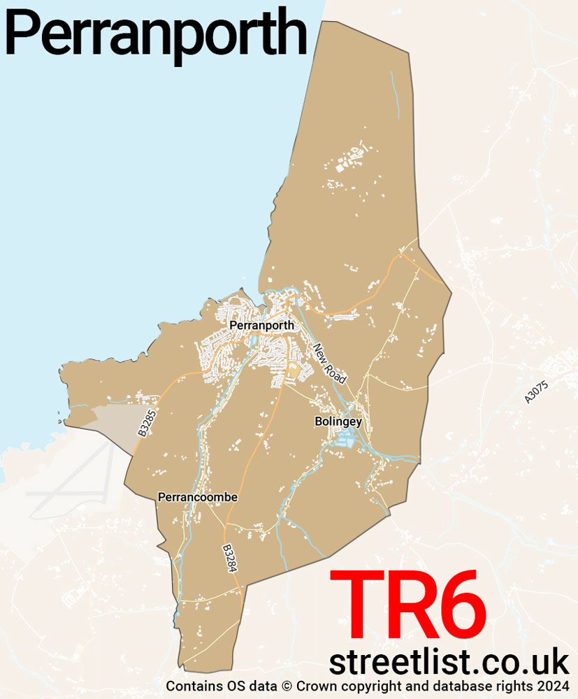 Map of the TR6 postcode