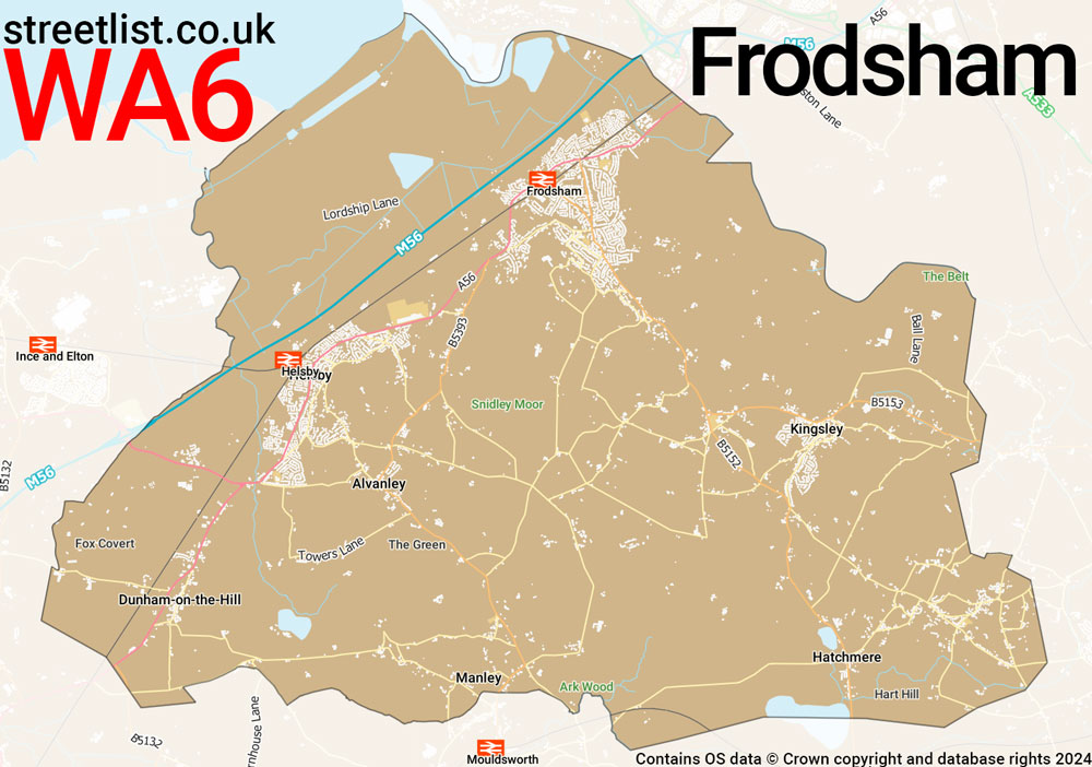 Map of the WA6 postcode